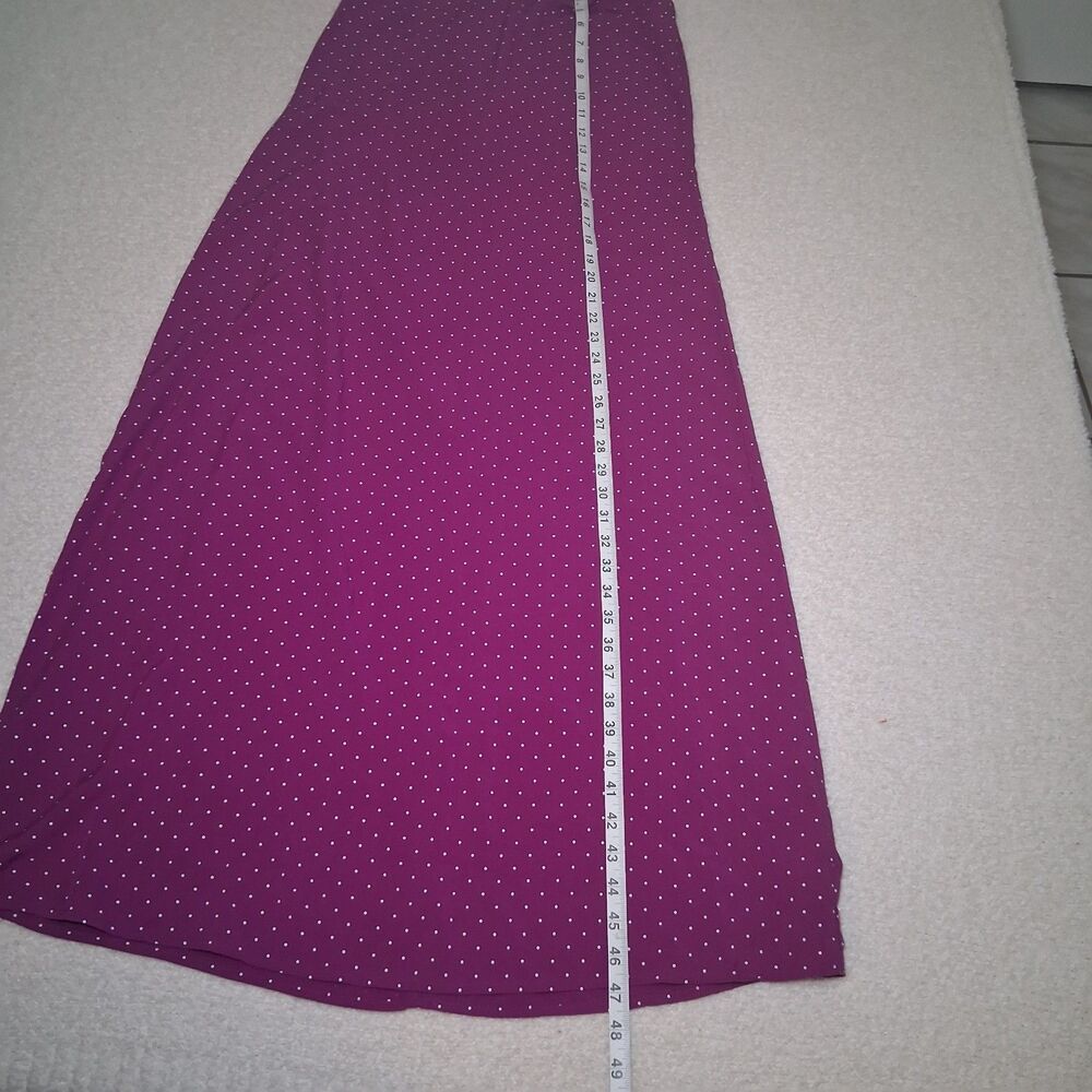 NWT Purple Polka Dot Swing Tank  Maxi Dress Women's Sz M Lounge Spring Summer - Picture 5 of 9